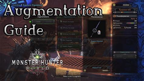 How to unlock augmentation : r/MonsterHunterWorld .
